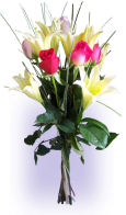 USA Barely Bouquets USA,,:Barely Bouquet Roses & Lilies